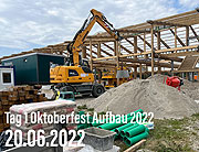 Oktoberfest 2022 Aufbau - Tag 1 (Montag, 20.06.2022) (©Foto: Martin Schmitz)
